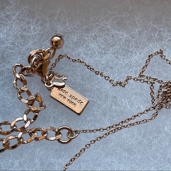 Kate Spade Sailor Knot mini pendant necklace in rose gold - Picture 6 of 10